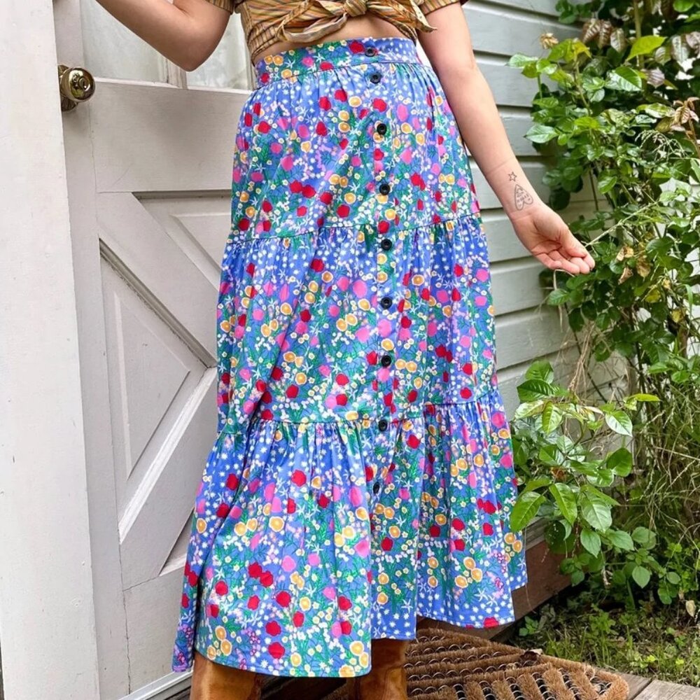 NWT Nooworks Prairie Skirt Super Bloom